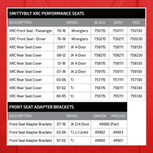 Load image into Gallery viewer, Xrc-Suspension-Seat---Driver-Side---Black-Sides-Red-Center