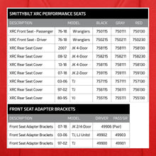 Load image into Gallery viewer, Xrc-Suspension-Seat---Passenger-Side---Black-Sides-Red-Center