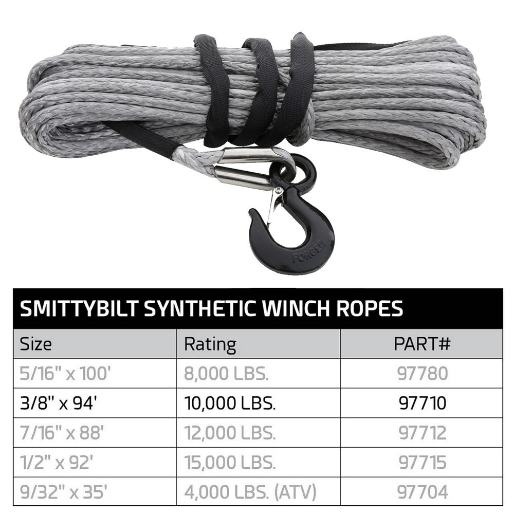 Xrc-Syn.Rope-10000Lb-Smittybilt-22L-7W-4H
