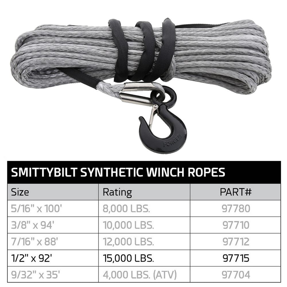 Xrc-Synthetic-Rope---15,000-Lb.---1532-X-92Ft