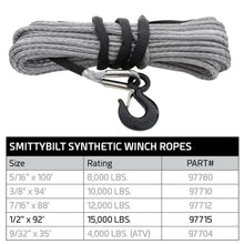 Load image into Gallery viewer, Xrc-Synthetic-Rope---15,000-Lb.---1532-X-92Ft