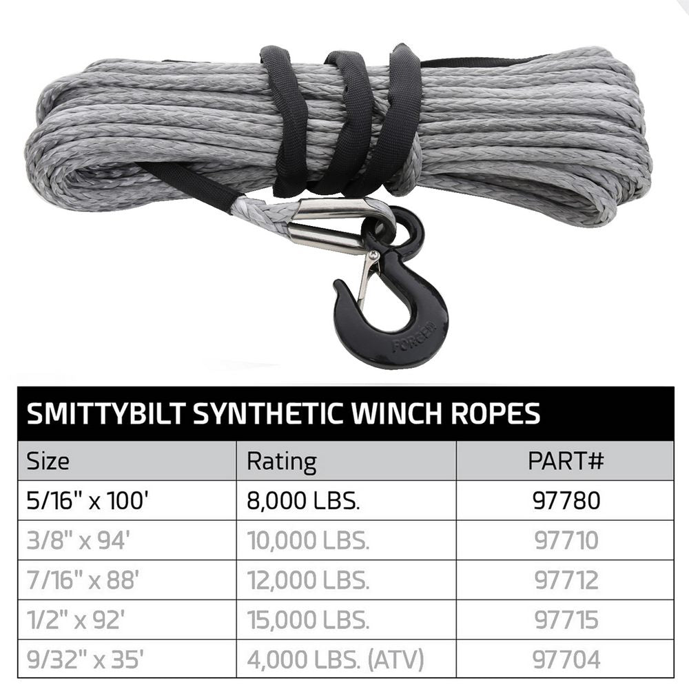 Xrc-Synthetic-Rope---8,000-Lb.---1132-X-100Ft