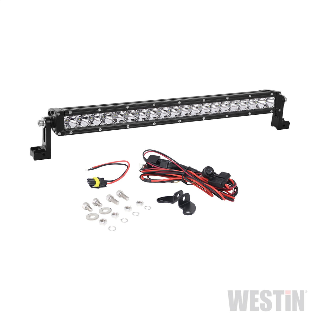 Xtreme-Led-Light-Bar-Low-Profile-Single-Row-20-Inch-Flood-W5W-Cree-Black-Harness--Brackets-Incl