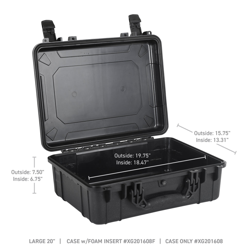 Xventure-Gear-Hard-Case---Large-20In.--Lockable--Ip67--Automatic-Air-Valve---Tex.-Black