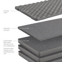 Load image into Gallery viewer, Xventure-Gear-Hard-Case-Large-25In.-Foam-Kit-(Foam-Only)---Charcoal-Grey