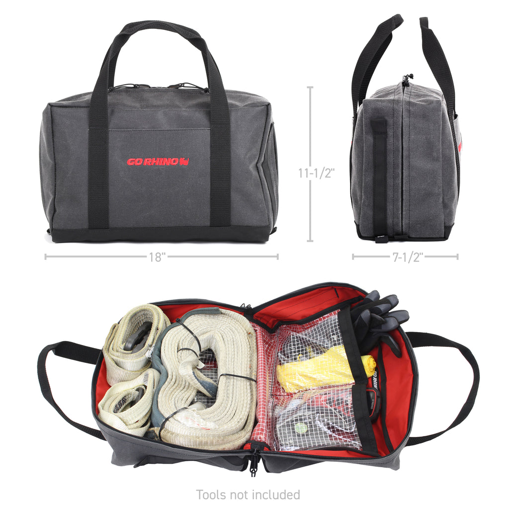 Xventure-Gear-Recovery-Bag-(7.5X11.5X18in.-Closed)-12Oz-Waxed-Canvas---Black