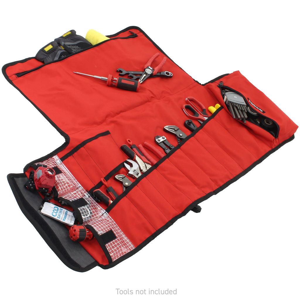 Xventure-Gear-Tool-Roll-Large-(7X7in.-Closed)-12Oz-Waxed-Canvas---Black