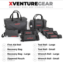 Load image into Gallery viewer, Xventure-Gear-Tool-Wrench-Roll---Small-(3.5X3.5In.-Closed)-12Oz-Waxed-Canvas---Black