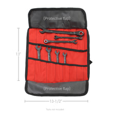 Load image into Gallery viewer, Xventure-Gear-Tool-Wrench-Roll---Small-(3.5X3.5In.-Closed)-12Oz-Waxed-Canvas---Black