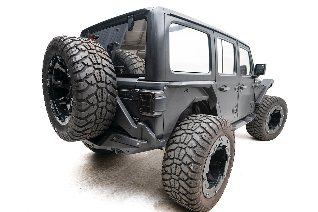 Fab Fours JL18-Y1851T-1 Off The Door Tire Carrier for Select Jeep Wrangler