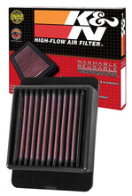 Load image into Gallery viewer, K&amp;N YA-3215 Replacement Air Filter for Select Suzuki GSX-R150, Suzuki GSX-R150 GP, Suzuki GSX-S150, Suzuki GSX-S150 GP, Yamaha MT-03, Yamaha YZF-R3, Yamaha YZF-R3 ABS, Yamaha YZF-R3 Monster Energy Yamaha MotoGP Edition, Yamaha YZF-R3 World GP 60th
