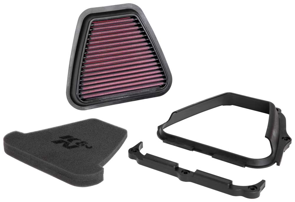 K&N YA-4518XD Replacement Air Filter for Select Yamaha WR450F, Yamaha YZ250F, Yamaha YZ250F Monster Energy Yamaha Racing Edition, Yamaha YZ450F, Yamaha YZ450F Monster Energy Yamaha Racing Edition, Yamaha YZ450FX