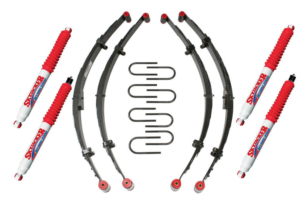Skyjacker YJ21BKH-R 2.5IN. KIT; 87-96 YJ W/4 HYDROS for Select Jeep Wrangler