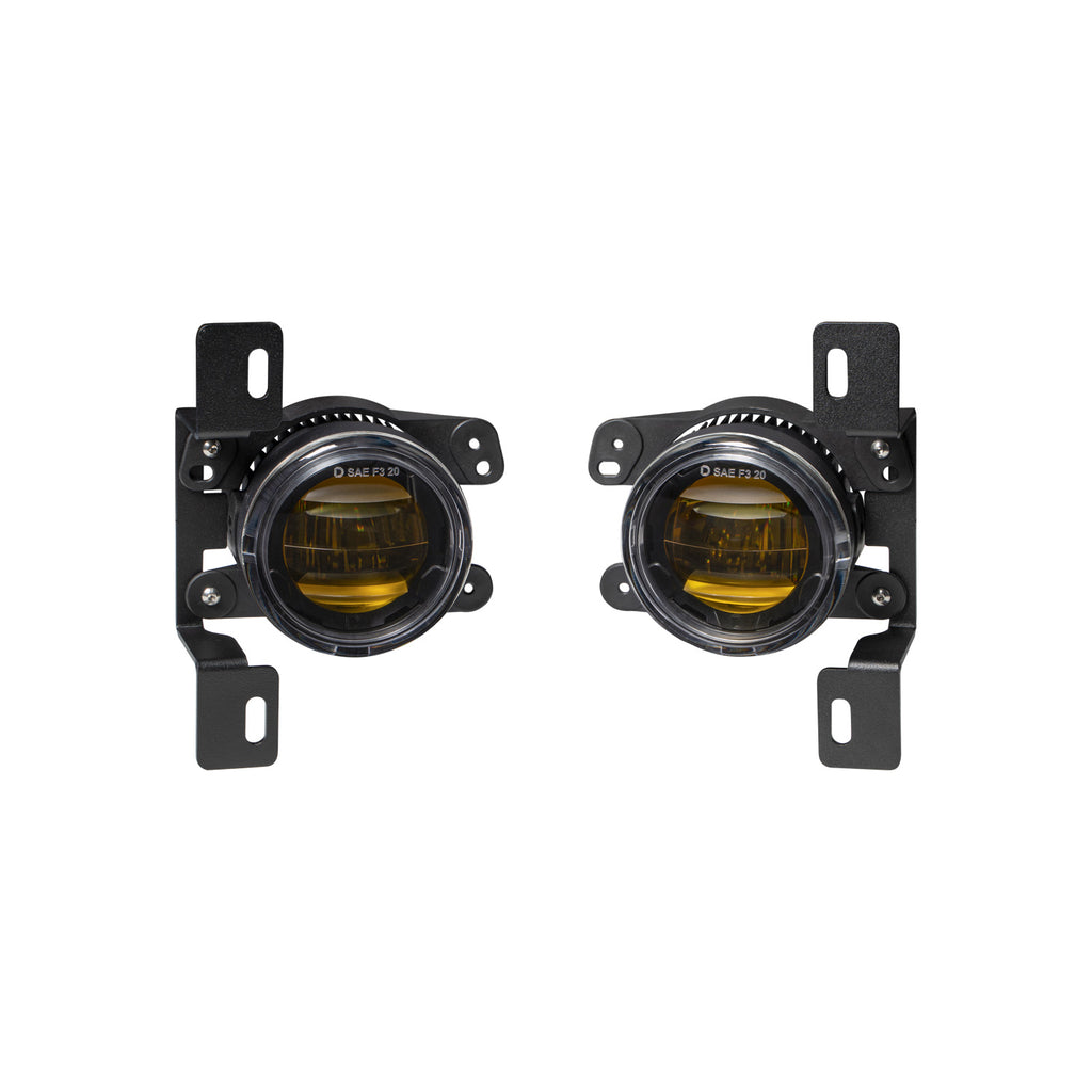 Yellow-Elite-Series-Fog-Lamps-For-2018-2022-Jeep-Jl-Wrangler-Rubicon-W-Steel-Bumper
