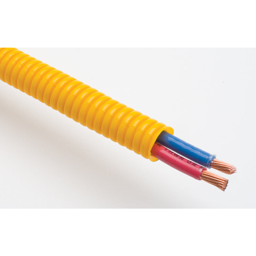 Yellow-Wire-Harness;-Convoluted;-14-In.-Diameter--(10-Ft)
