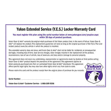 Load image into Gallery viewer, Yukon-Extended-Service-Plan-For-Grizzly-And-Zip-Locker.
