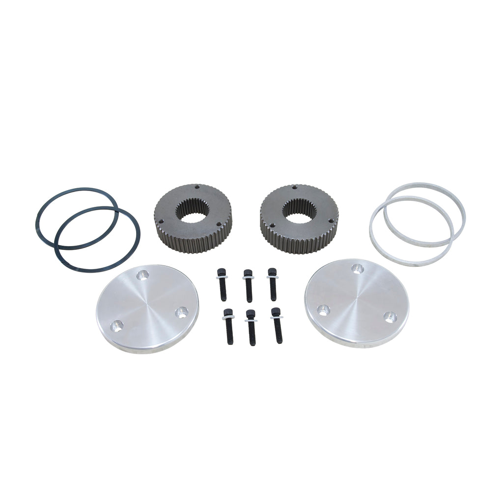 Yukon-Gear-Hardcore-Drive-Flange-Kit-For-Dana-60--35-Spline-Outer-Stubs.-Non-Engraved-Caps