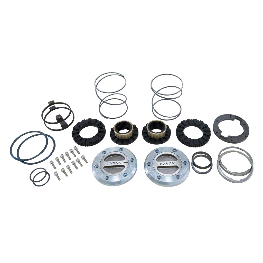Yukon-Hardcore-Locking-Hub-Set-For-1994-1999-Dodge-Dana-60-With-Spin-Free-Kit