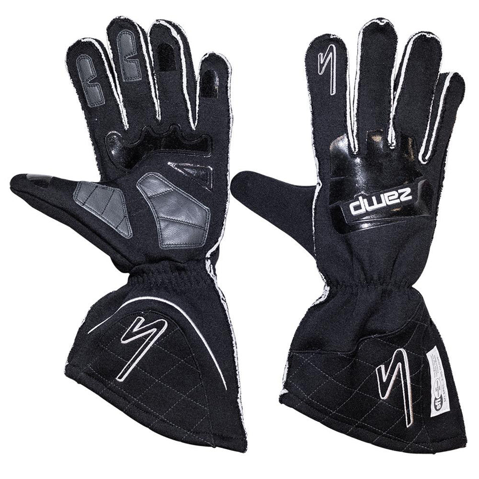 ZAMP RG10003S Gloves ZR-50 Black Small Lrg Multi-Layer SFI3.3/5