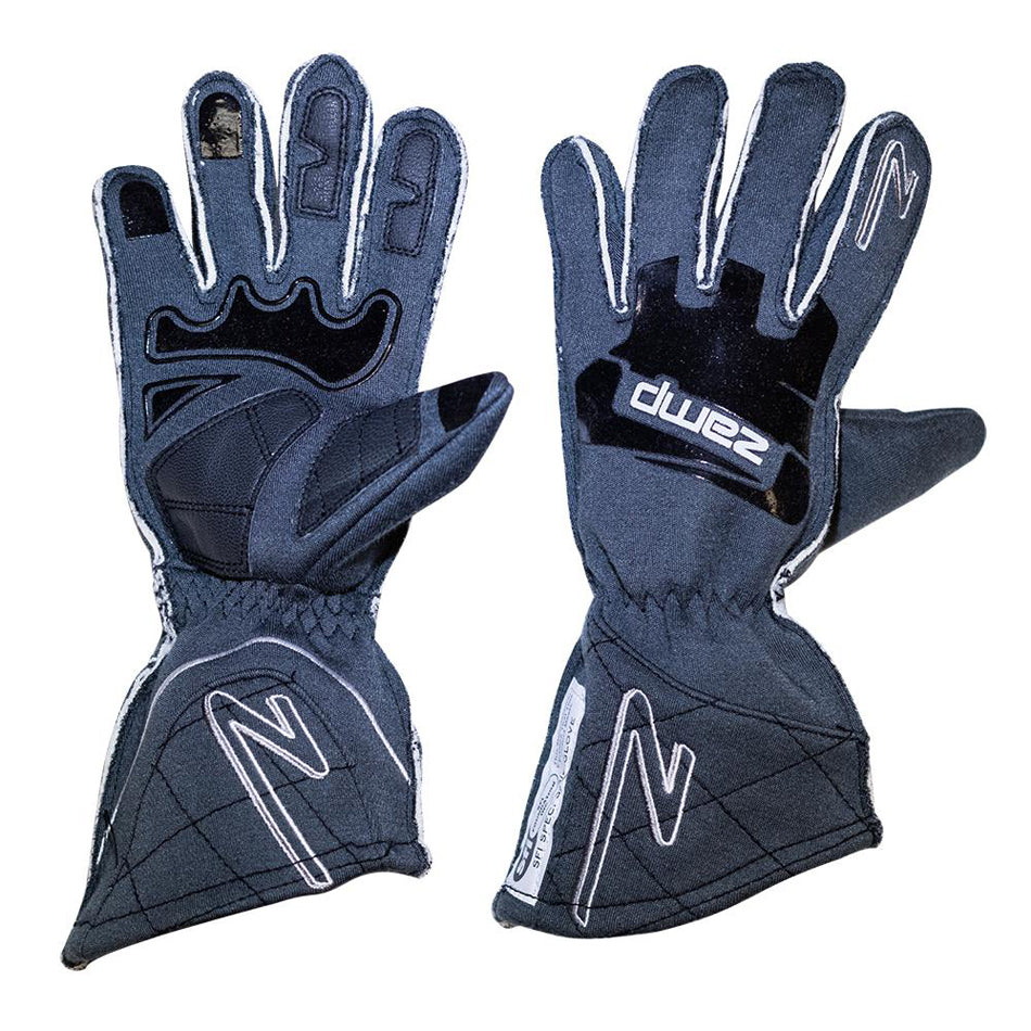 ZAMP RG100152XL Gloves ZR-50 Grey XX- Lrg Multi-Layer SFI3.3/5