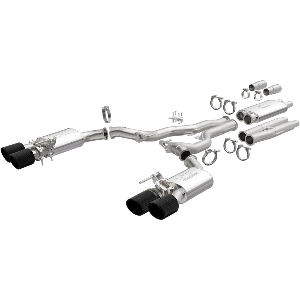 MagnaFlow Exhaust Products 19695 xMOD Series Carbon Fiber Tips Cat-Back System for Select Ford Mustang