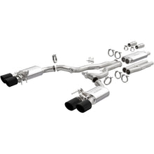 Load image into Gallery viewer, MagnaFlow Exhaust Products 19695 xMOD Series Carbon Fiber Tips Cat-Back System for Select Ford Mustang