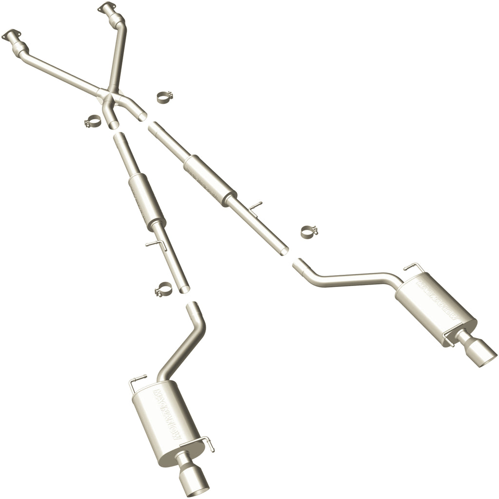 MagnaFlow Exhaust Products 16862 Street Series Polished Cat-Back System for Select INFINITI G35, INFINITI G37