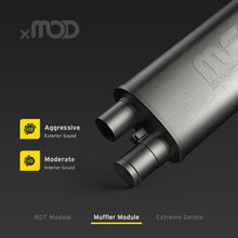 Load image into Gallery viewer, MagnaFlow Exhaust Products 14009 Universal xMOD Performance Muffler; 3in. Offset/Dual; 5x18x8 Body
