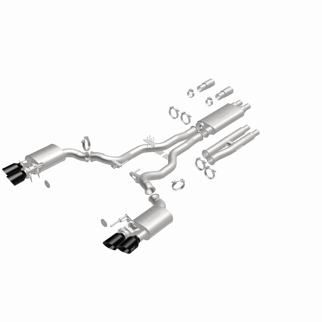 MagnaFlow Exhaust Products 19646 xMOD Series Black Chrome Tips Cat-Back System for Select Ford Mustang