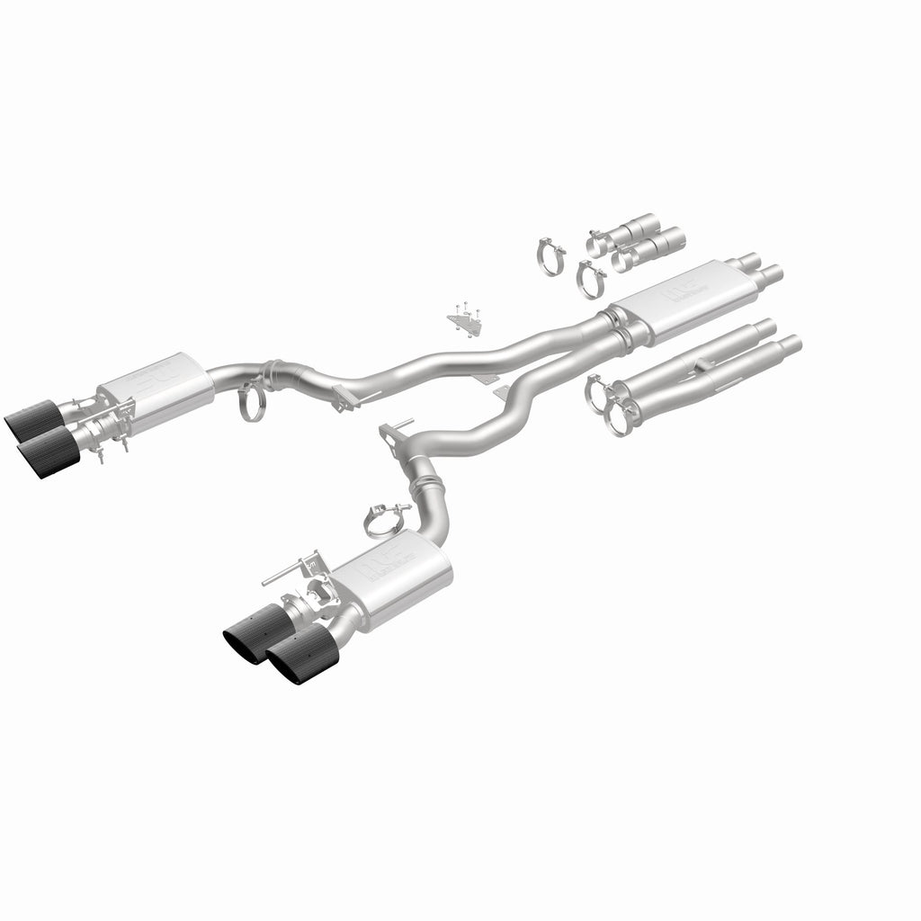 MagnaFlow Exhaust Products 19695 xMOD Series Carbon Fiber Tips Cat-Back System for Select Ford Mustang