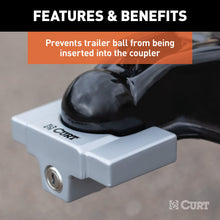 Load image into Gallery viewer, CURT 23081 CURT 23081 Powder-Coated Aluminum Trailer Tongue Lock; 2-5/16-Inch Couplers - Truck Part Superstore