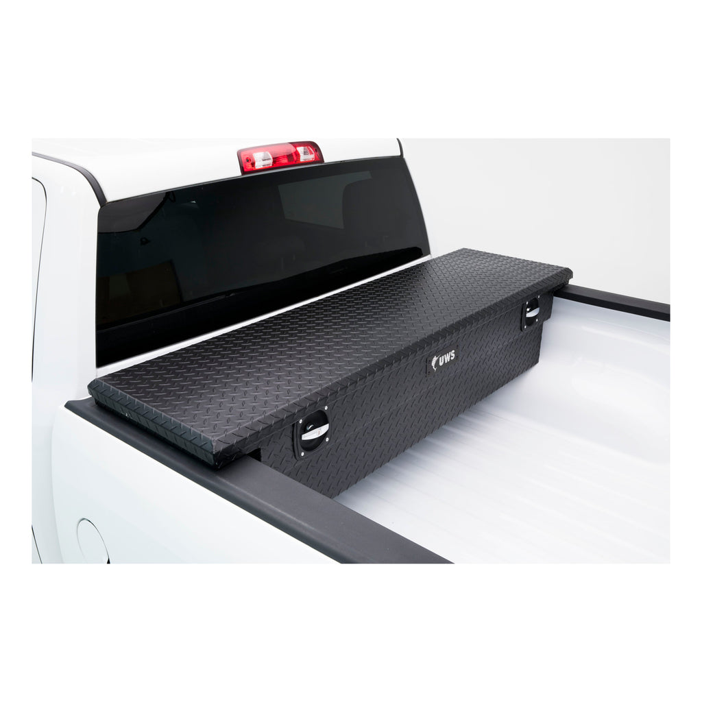 UWS EC10013 Matte Black Aluminum 69in. Secure Lock Tool Box with Low Profile (Heavy Packagin - Truck Part Superstore