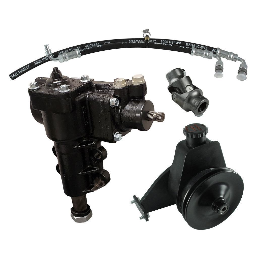 Power-Steering-Conversion-Kit;-66-77-Ford-Bronco-With-Factory-MS-And-6-Cylinder