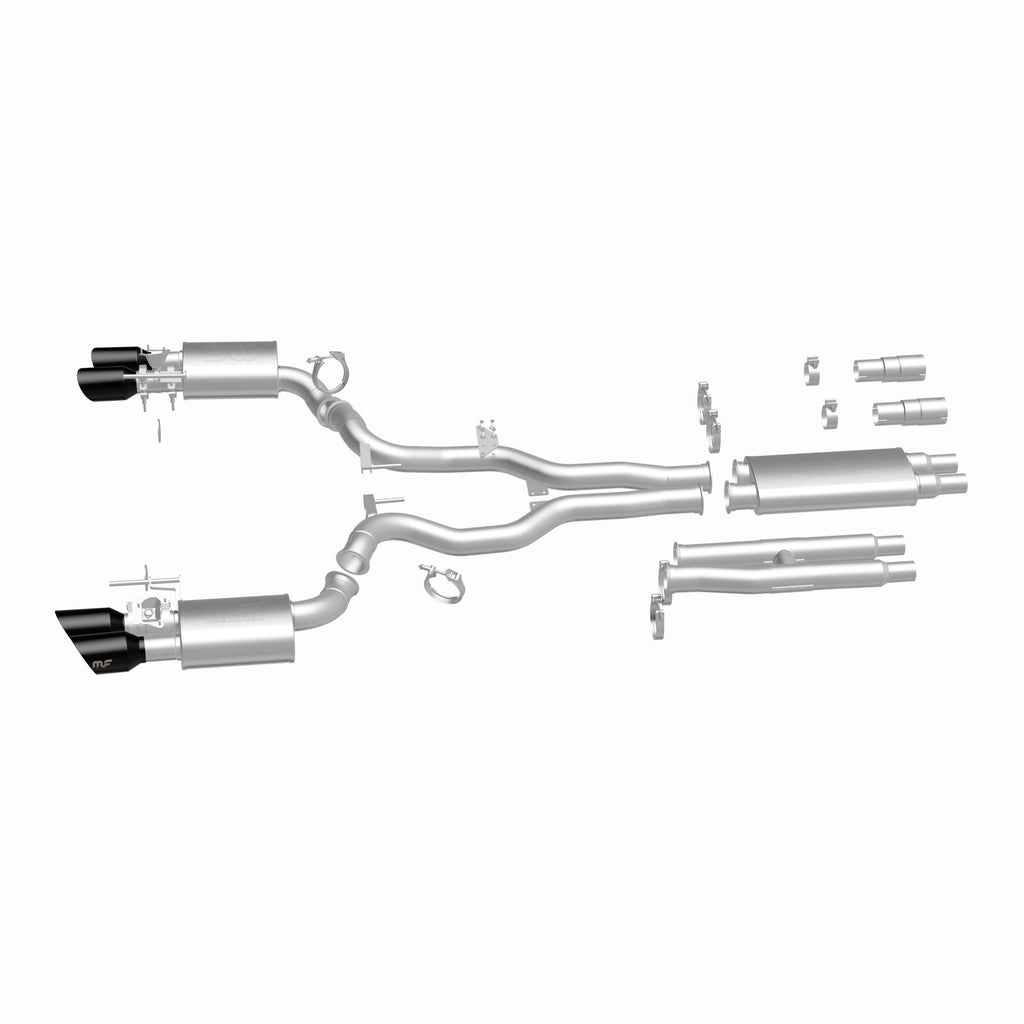 MagnaFlow Exhaust Products 19646 xMOD Series Black Chrome Tips Cat-Back System for Select Ford Mustang