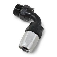 Load image into Gallery viewer, Performance-Hose-End-8-Hose-To-8-Radius-Inlet-Port-90-Deg-BlkClr
