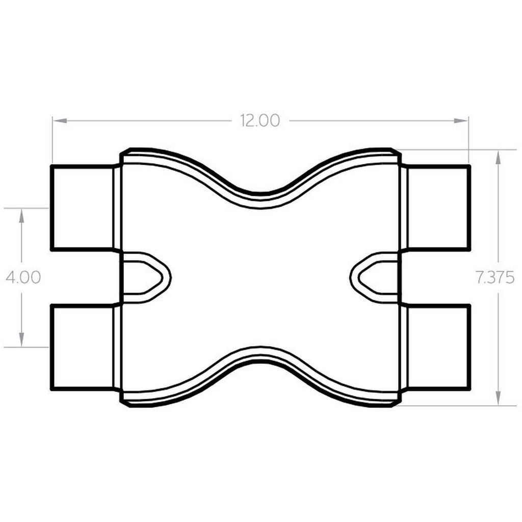 MagnaFlow Exhaust Products 10791 Exhaust X-Pipe - 2.50in.