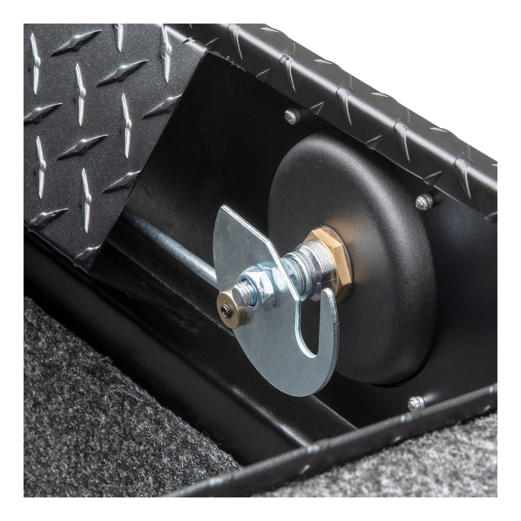 UWS EC10013 Matte Black Aluminum 69in. Secure Lock Tool Box with Low Profile (Heavy Packagin - Truck Part Superstore