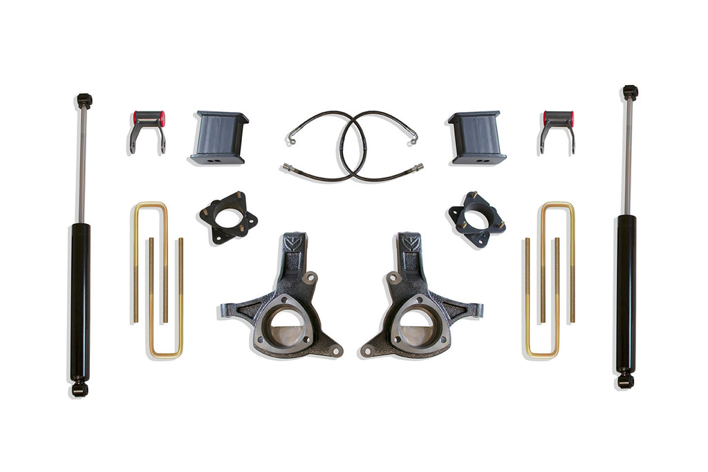 07-16-Gm-C1500-2Wd-WCast-Steel-Susp.-7.5In4In-Maxpro-Spindle-Lift-Kit-W-Shocks