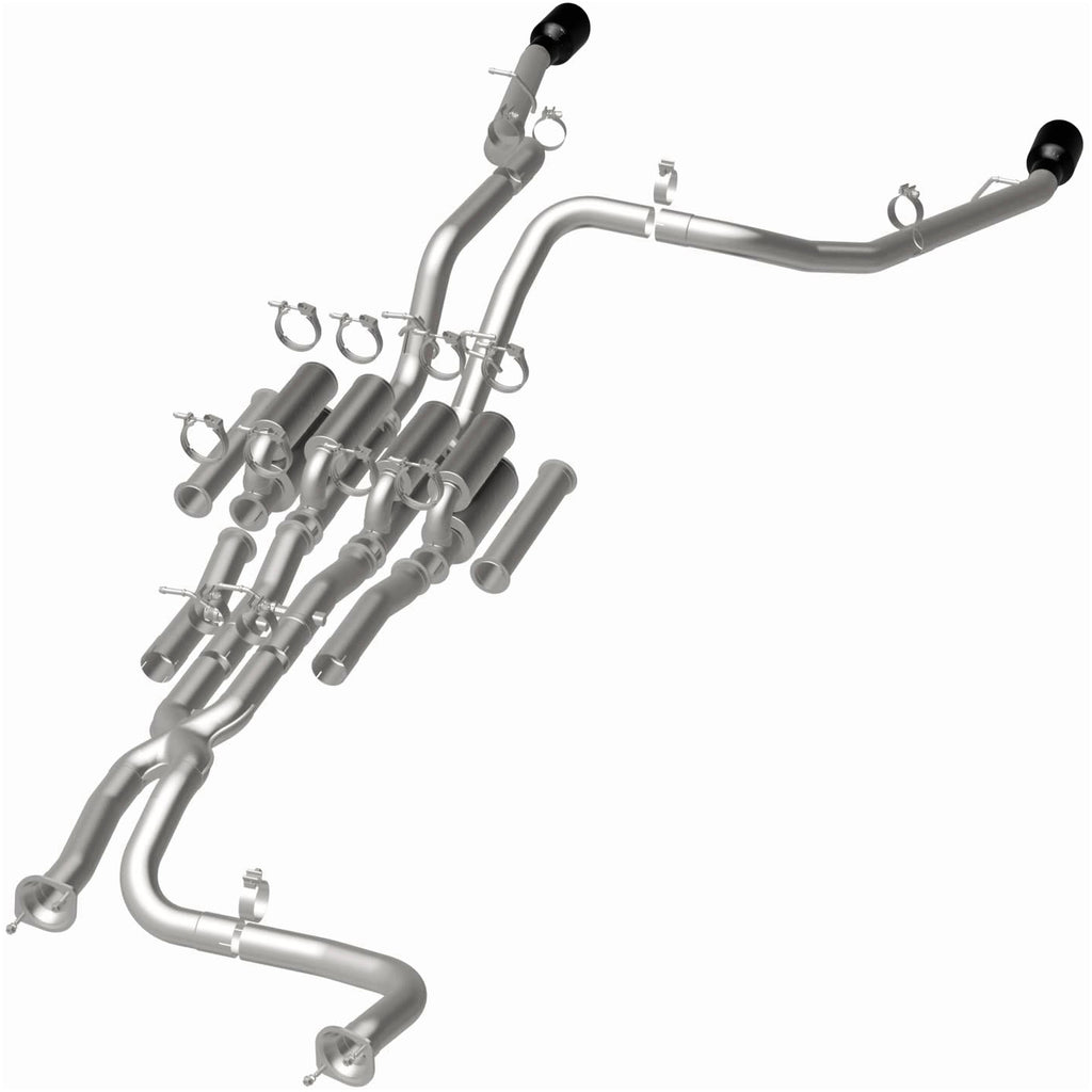MagnaFlow Exhaust Products 19691 xMOD Series Black Chrome Tips Cat-Back System for Select Ram