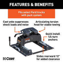 Load image into Gallery viewer, CURT 16676 A20 Sliding 5th Wheel Hitch; Select Ford F250; F350; F450; 6.75ft. Bed Puck Syst - Truck Part Superstore