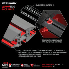 Load image into Gallery viewer, Srm500-Quad-Rail-Kit-(For-65In.-Long-Rack)---Tex.-Blk-(Rails-Only---Req.-Platform)