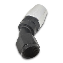 Load image into Gallery viewer, Performance--8-An-BlackSilver-45-Degree-Full-Flow-Hose-End