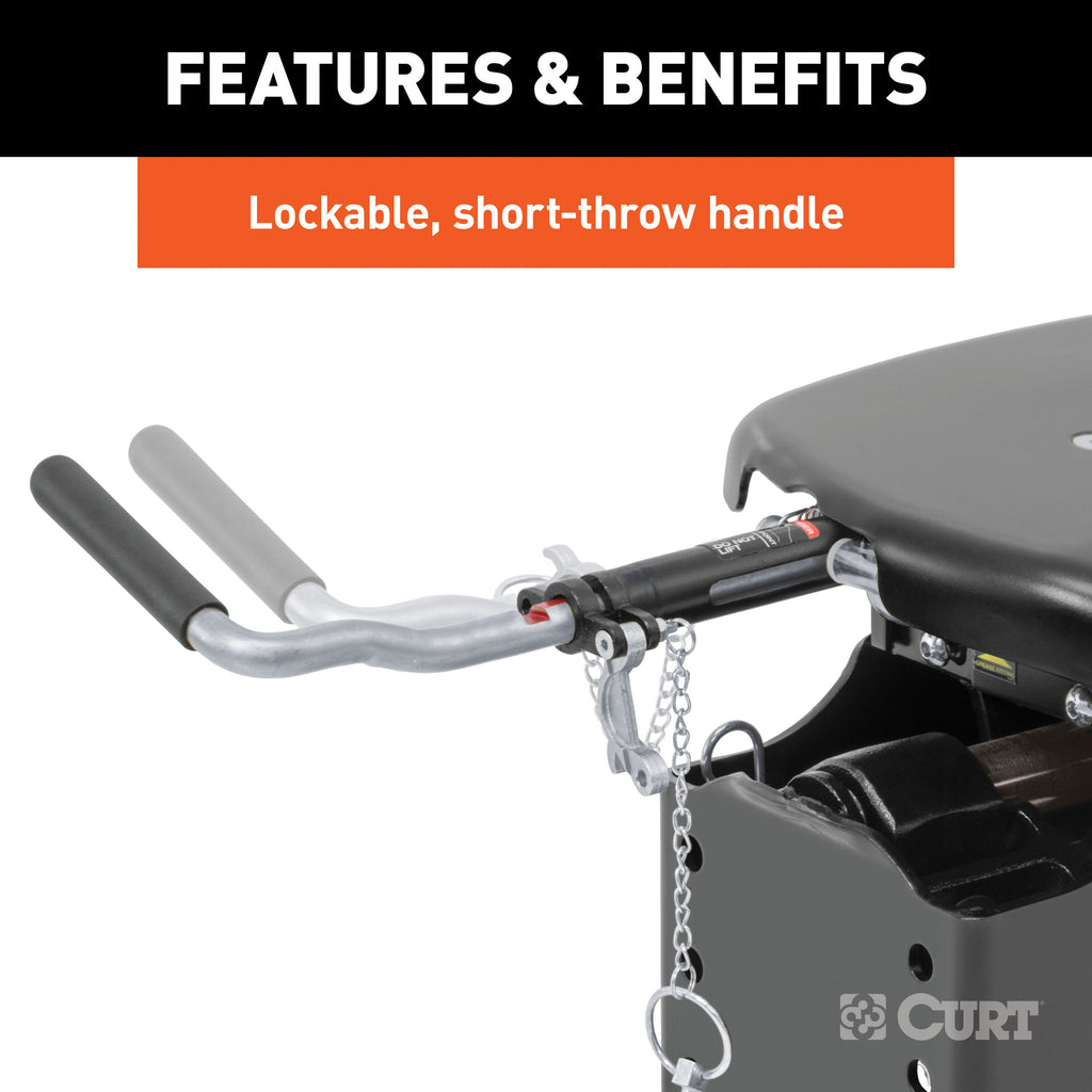CURT 16688 Q24 5th Wheel Slider Hitch; Select Ram 2500; 3500; 6.5ft. Bed Puck System - Truck Part Superstore