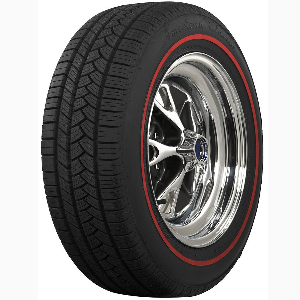 Coker 6880831 P235/55R17 AMERICAN CLASSIC 3/8" RED for Select Audi A8 Quattro, Avanti Avanti, BMW X3, Buick Lucerne, Buick Park Avenue, Cadillac CTS, Cadillac DTS, Cadillac DeVille, Cadillac Seville, Chevrolet Impala, Chevrolet Impala Limited, Chevrolet