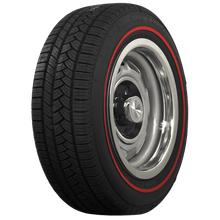 Load image into Gallery viewer, Coker 5797658 P215/60R15 AMERICAN CLASSIC 3/8" RED for Select Audi 200 Quattro, Audi S4, Avanti II, Buick Riviera, Cadillac Eldorado, Cadillac Seville, Chevrolet Malibu, Chrysler Conquest, Dodge Conquest, INFINITI I30, INFINITI J30, INFINITI M30, Lexus