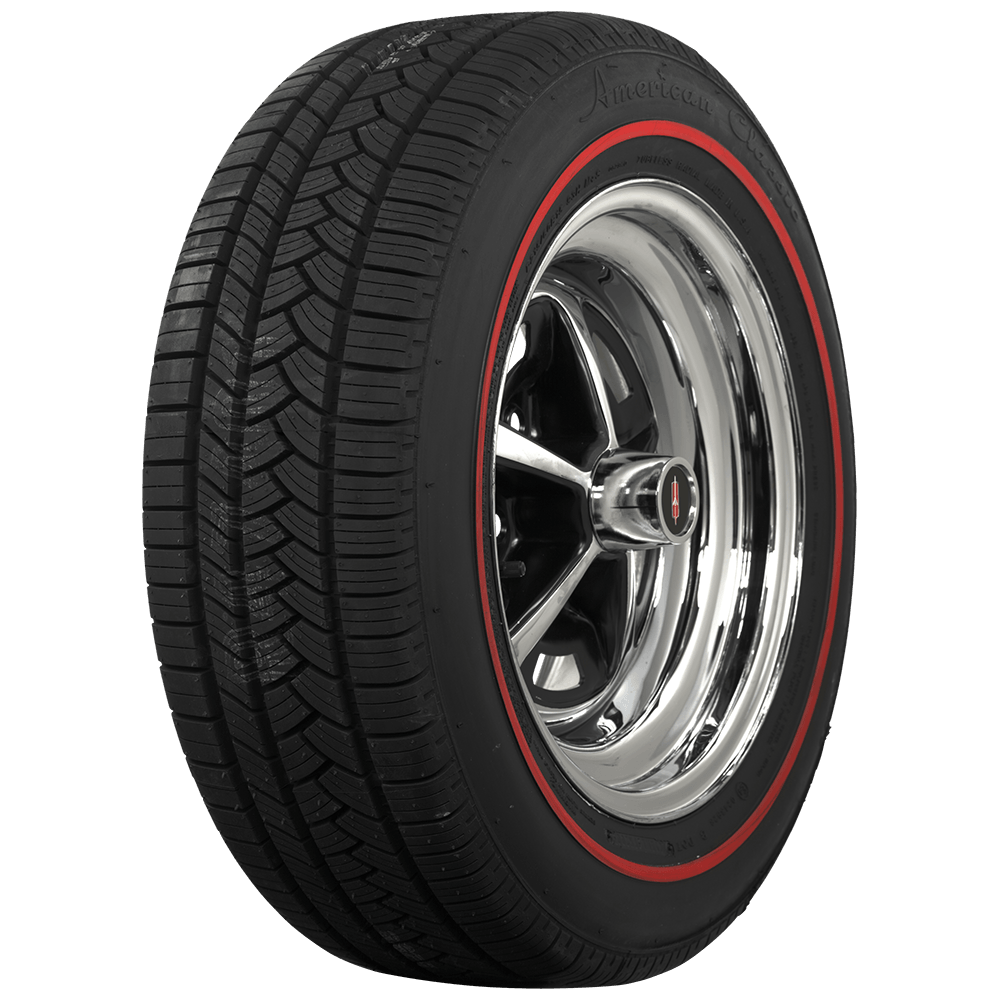 Coker 6880831 P235/55R17 AMERICAN CLASSIC 3/8" RED for Select Audi A8 Quattro, Avanti Avanti, BMW X3, Buick Lucerne, Buick Park Avenue, Cadillac CTS, Cadillac DTS, Cadillac DeVille, Cadillac Seville, Chevrolet Impala, Chevrolet Impala Limited, Chevrolet