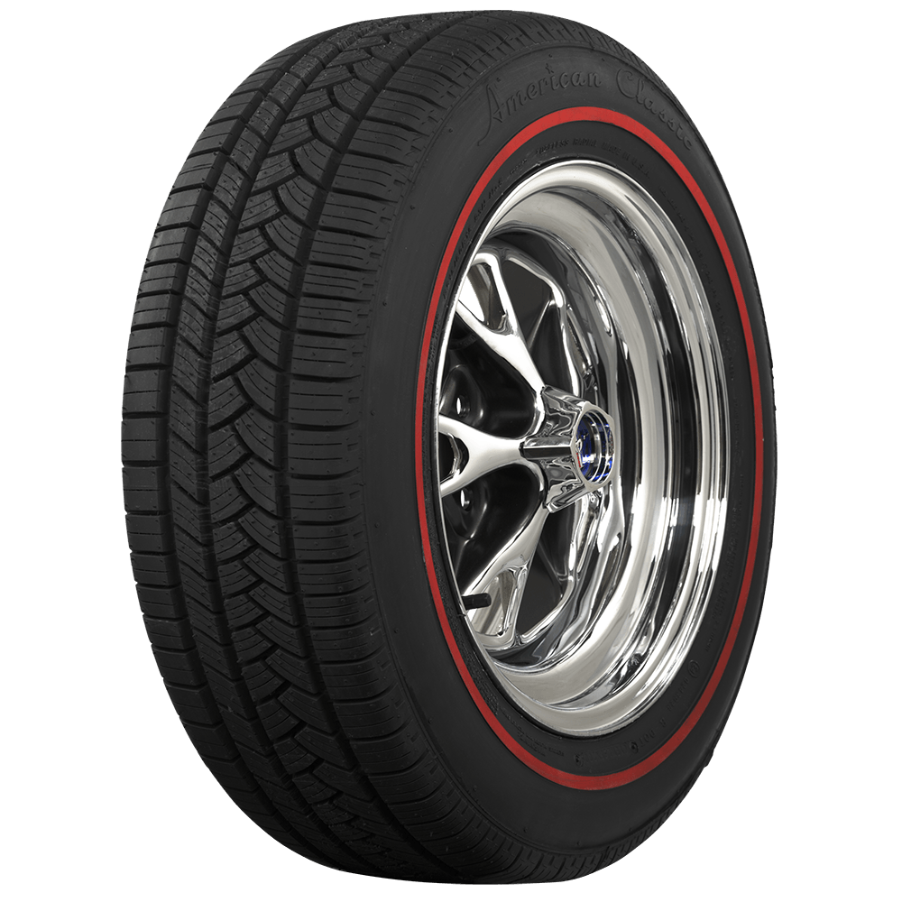 Coker 6764340 P235/60R16 AMERICAN CLASSIC 3/8" RED for Select BMW 740i, BMW 740iL, BMW 750iL, Cadillac Eldorado, Cadillac Seville, Chevrolet Blazer, Chrysler Town & Country, Dodge Grand Caravan, Ford Freestar, GMC Jimmy, Hyundai Tucson, Kia Sportage,