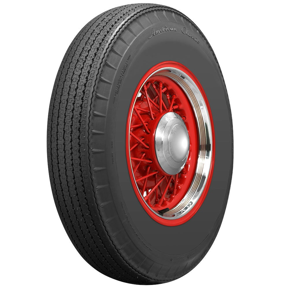 Coker 700312 670R15 AMERICAN CLASSIC BLACK for Select AC Greyhound, AC Shelby Cobra, Alvis TD21, Aston Martin DB4, Aston Martin DB5, BMW 3200, BMW 3200CS, Borgward Hansa 2400, Bristol 410, Bristol 411, Chevrolet 1500, Chevrolet Bel Air, Chevrolet