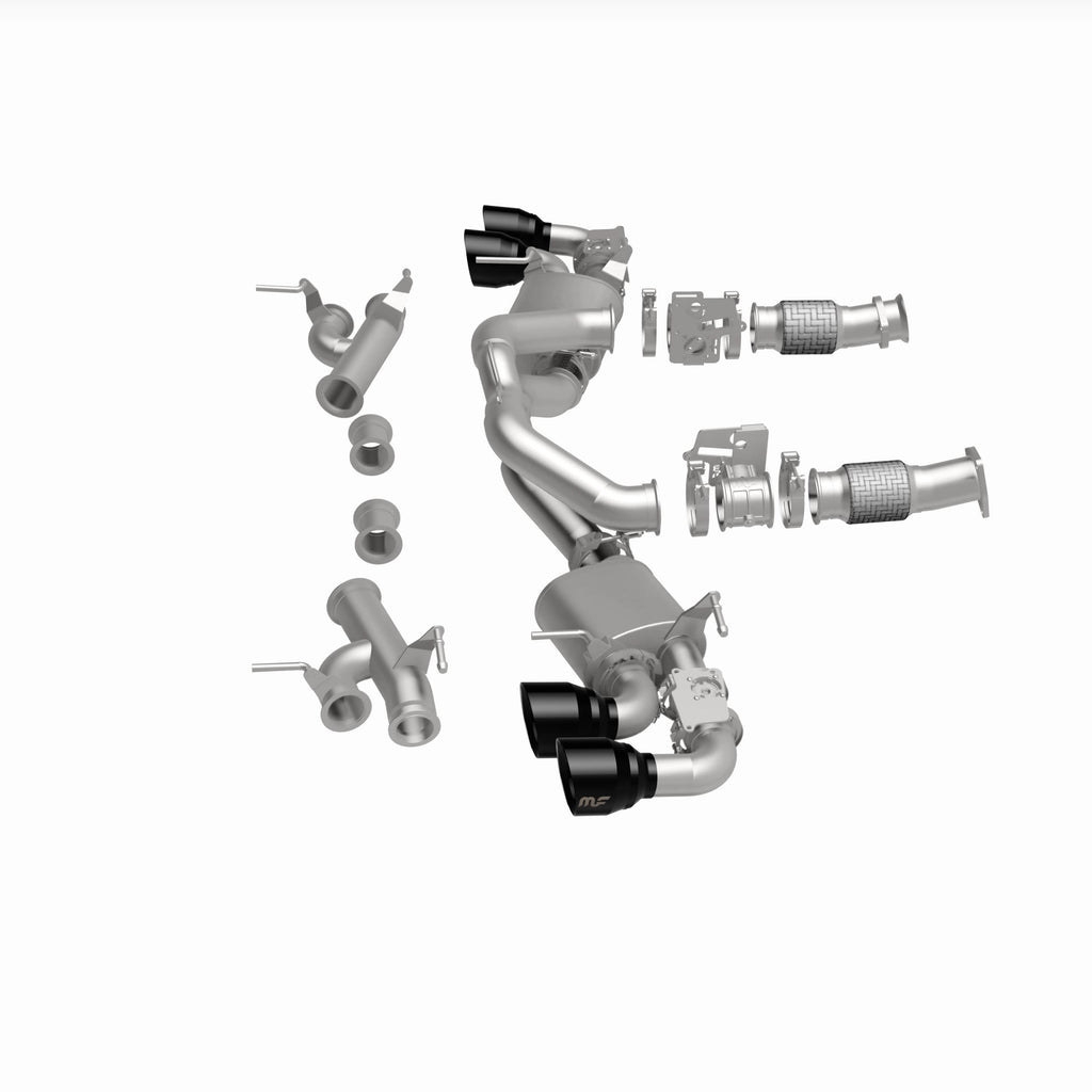 MagnaFlow Exhaust Products 19545 xMOD Series Black Chrome Tips Cat-Back System for Select Chevrolet Corvette