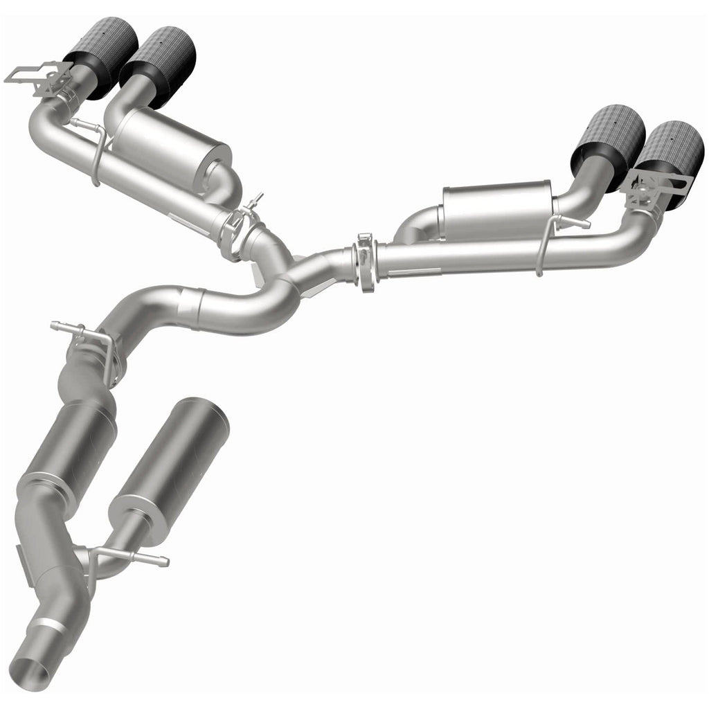MagnaFlow Exhaust Products 19617 NEO Series Carbon Fiber Tips Cat-Back System for Select Volkswagen Golf R